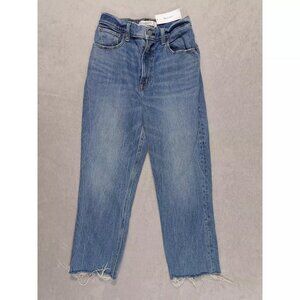 Abercrombie & Fitch Womens Blue Jeans 90's Straight Ultra High Rise Size 26/2S